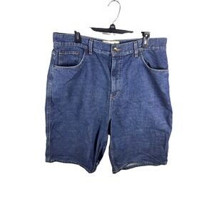 Foot Locker Mens Denim Shorts Size 38 Medium Wash 100% Cotton Casual Relaxed VTG